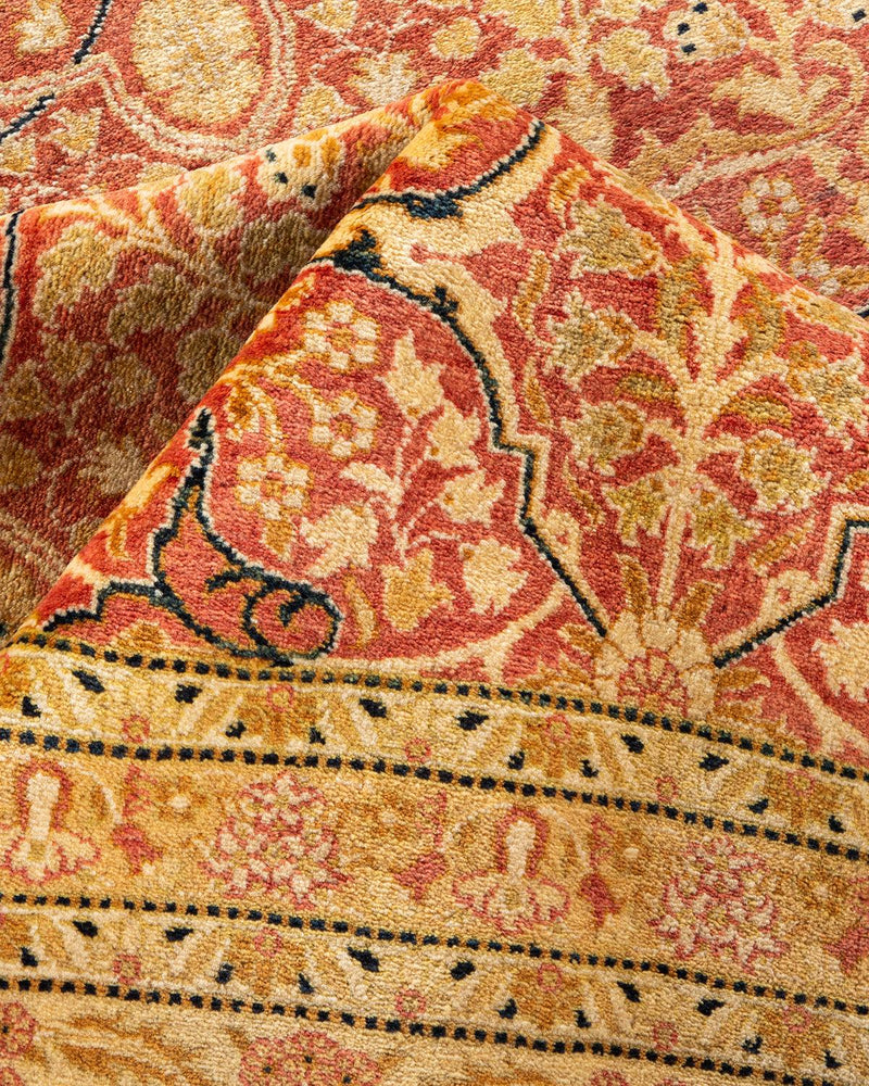 One-of-a-Kind Imported Hand-Knotted Area Rug  - Orange, 8' 2" x 10' 4" - Modern Rug Importers