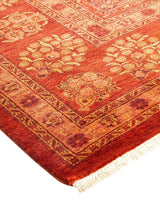 One-of-a-Kind Imported Hand-Knotted Area Rug  - Orange, 9' 2" x 11' 10" - Modern Rug Importers