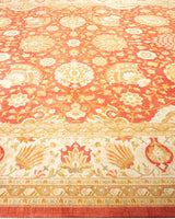 One-of-a-Kind Imported Hand-Knotted Area Rug  - Orange, 9' 2" x 12' 0" - Modern Rug Importers