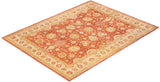 One-of-a-Kind Imported Hand-Knotted Area Rug  - Orange, 9' 2" x 12' 0" - Modern Rug Importers