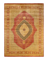 One-of-a-Kind Imported Hand-Knotted Area Rug  - Orange, 9' 2" x 12' 5" - Modern Rug Importers