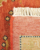 One-of-a-Kind Imported Hand-Knotted Area Rug  - Orange, 9' 2" x 12' 5" - Modern Rug Importers