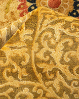 One-of-a-Kind Imported Hand-Knotted Area Rug  - Orange, 9' 2" x 12' 5" - Modern Rug Importers