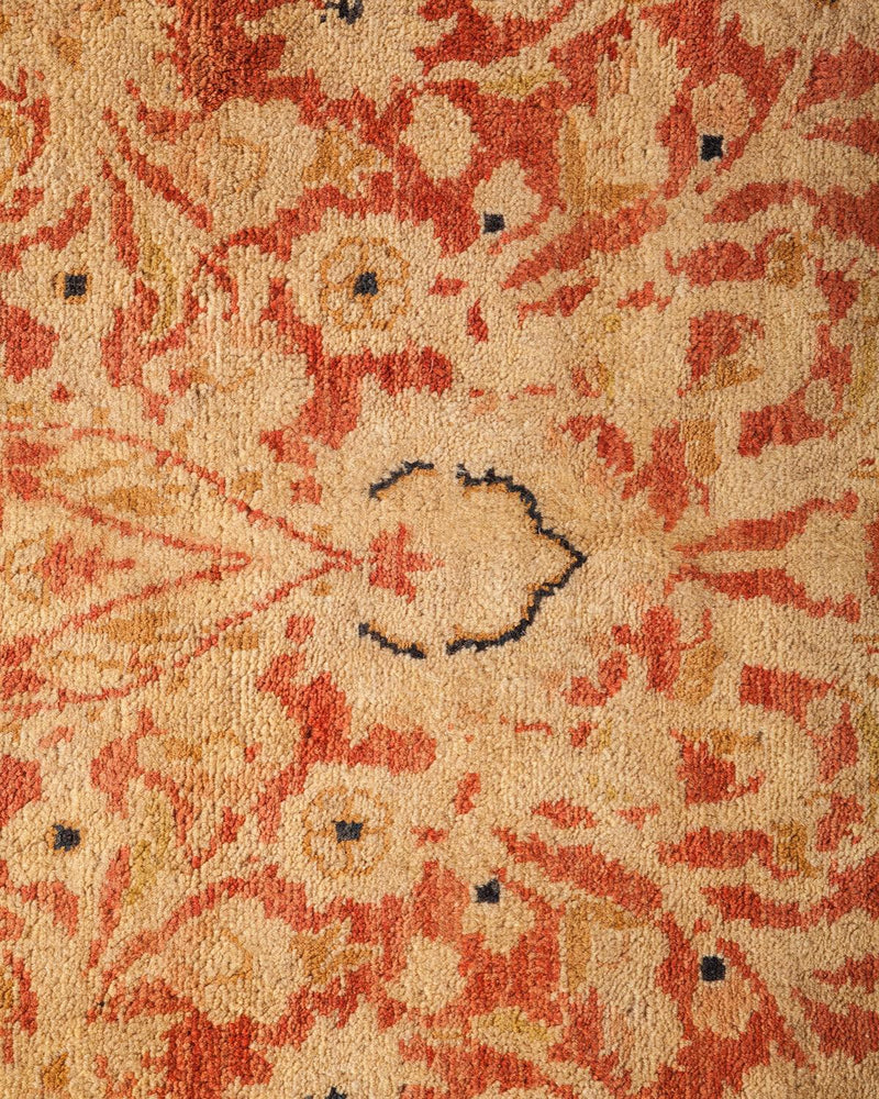 One-of-a-Kind Imported Hand-knotted Area Rug  - Orange, 9' 2" x 12' 6" - Modern Rug Importers