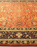 One-of-a-Kind Imported Hand-knotted Area Rug  - Orange, 9' 3" x 12' 1" - Modern Rug Importers