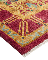 One-of-a-Kind Imported Hand-knotted Area Rug  - Pink, 6' 10" x 9' 7" - Modern Rug Importers