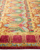 One-of-a-Kind Imported Hand-knotted Area Rug  - Pink, 6' 10" x 9' 7" - Modern Rug Importers