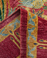 One-of-a-Kind Imported Hand-knotted Area Rug  - Pink, 6' 10" x 9' 7" - Modern Rug Importers