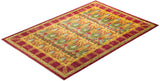 One-of-a-Kind Imported Hand-knotted Area Rug  - Pink, 6' 10" x 9' 7" - Modern Rug Importers