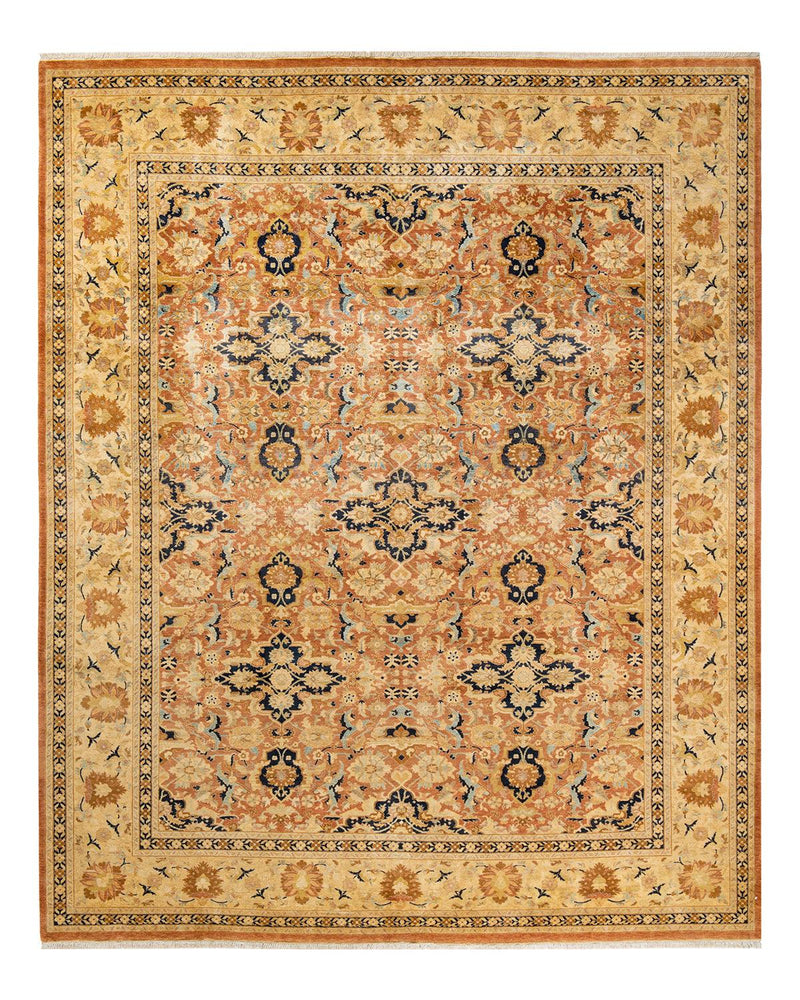 One-of-a-Kind Imported Hand-Knotted Area Rug  - Pink, 8' 1" x 9' 10" - Modern Rug Importers