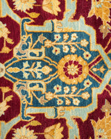 One-of-a-Kind Imported Hand-knotted Area Rug  - Purple, 6' 1" x 9' 0" - Modern Rug Importers