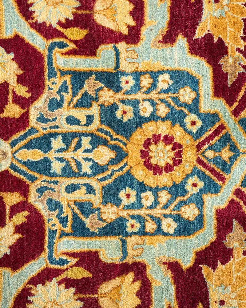 One-of-a-Kind Imported Hand-knotted Area Rug  - Purple, 6' 1" x 9' 0" - Modern Rug Importers