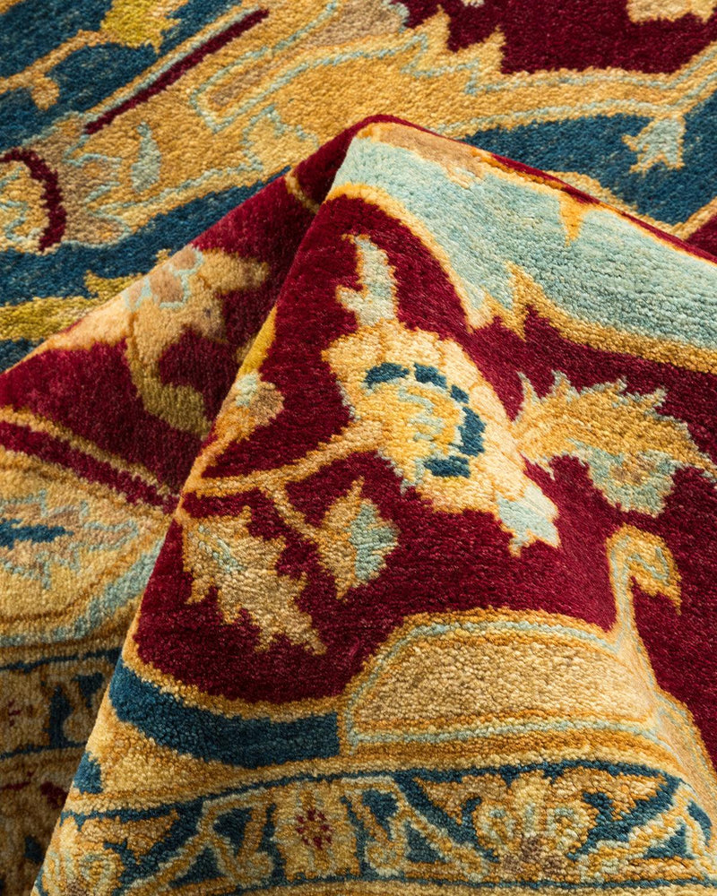 One-of-a-Kind Imported Hand-knotted Area Rug  - Purple, 6' 1" x 9' 0" - Modern Rug Importers