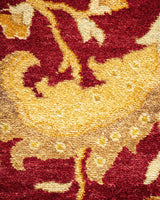 One-of-a-Kind Imported Hand-Knotted Area Rug  - Red, 6' 1" x 8' 10" - Modern Rug Importers