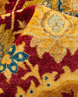 One-of-a-Kind Imported Hand-Knotted Area Rug  - Red, 6' 1" x 8' 10" - Modern Rug Importers