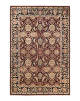 One-of-a-Kind Imported Hand-knotted Area Rug  - Red,  6' 1" x 9' 1" - Modern Rug Importers
