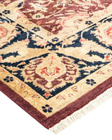 One-of-a-Kind Imported Hand-knotted Area Rug  - Red,  6' 1" x 9' 1" - Modern Rug Importers
