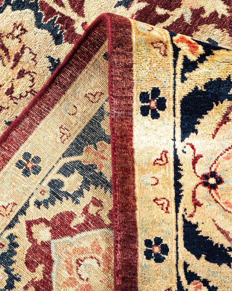 One-of-a-Kind Imported Hand-knotted Area Rug  - Red,  6' 1" x 9' 1" - Modern Rug Importers