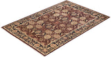 One-of-a-Kind Imported Hand-knotted Area Rug  - Red,  6' 1" x 9' 1" - Modern Rug Importers