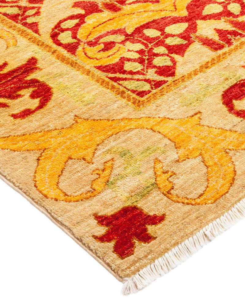 One-of-a-Kind Imported Hand-knotted Area Rug  - Red, 6' 3" x 8' 9" - Modern Rug Importers