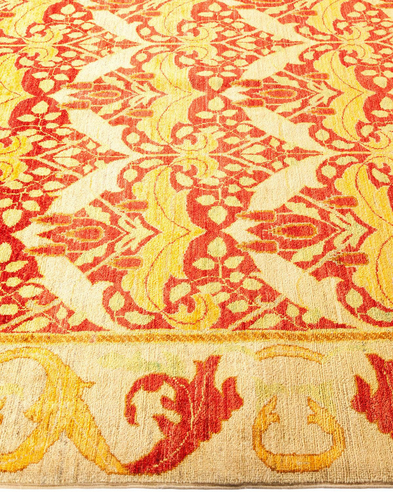 One-of-a-Kind Imported Hand-knotted Area Rug  - Red, 6' 3" x 8' 9" - Modern Rug Importers