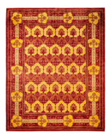 One-of-a-Kind Imported Hand-knotted Area Rug  - Red, 8' 1" x 10' 0" - Modern Rug Importers
