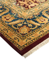 One-of-a-Kind Imported Hand-Knotted Area Rug  - Red, 8' 1" x 10' 1" - Modern Rug Importers