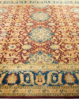 One-of-a-Kind Imported Hand-Knotted Area Rug  - Red, 8' 1" x 10' 1" - Modern Rug Importers