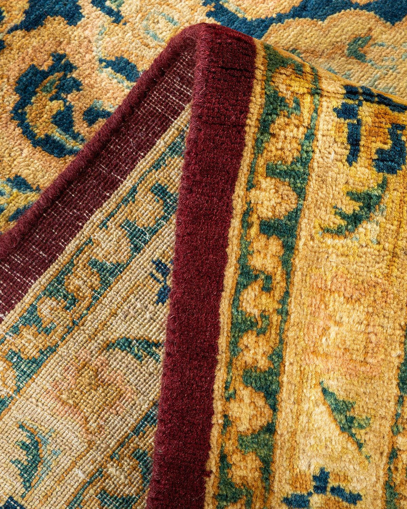 One-of-a-Kind Imported Hand-Knotted Area Rug  - Red, 8' 1" x 10' 1" - Modern Rug Importers