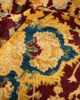 One-of-a-Kind Imported Hand-Knotted Area Rug  - Red, 8' 1" x 10' 1" - Modern Rug Importers