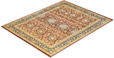 One-of-a-Kind Imported Hand-Knotted Area Rug  - Red, 8' 1" x 10' 1" - Modern Rug Importers
