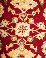 One-of-a-Kind Imported Hand-Knotted Area Rug  - Red, 8' 1" x 10' 2" - Modern Rug Importers