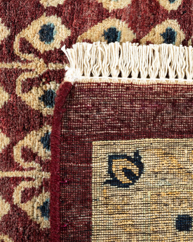 One-of-a-Kind Imported Hand-Knotted Area Rug  - Red, 8' 1" x 10' 2" - Modern Rug Importers