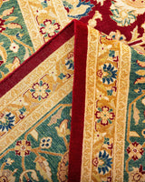 One-of-a-Kind Imported Hand-Knotted Area Rug  - Red, 8' 1" x 10' 2" - Modern Rug Importers