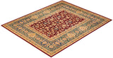 One-of-a-Kind Imported Hand-Knotted Area Rug  - Red, 8' 1" x 10' 2" - Modern Rug Importers