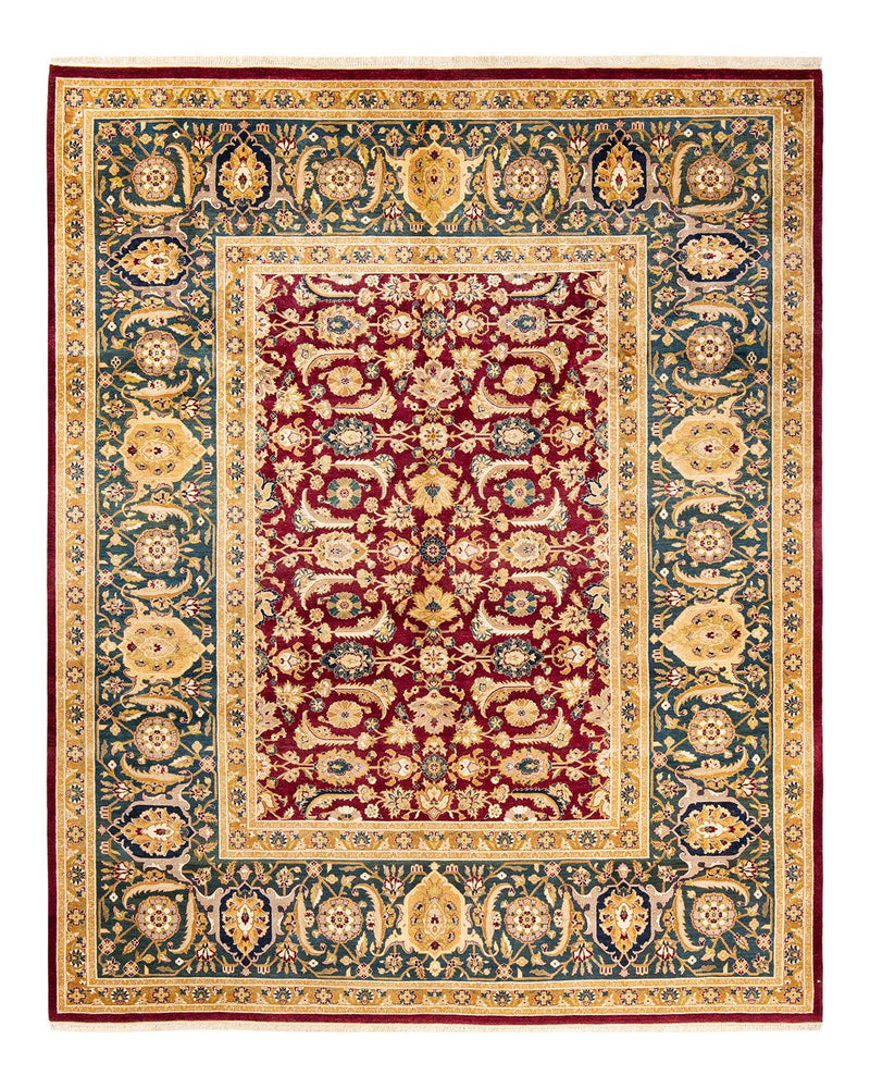 One-of-a-Kind Imported Hand-Knotted Area Rug  - Red, 8' 2" x 10' 3" - Modern Rug Importers