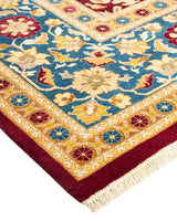 One-of-a-Kind Imported Hand-Knotted Area Rug  - Red, 8' 2" x 10' 3" - Modern Rug Importers