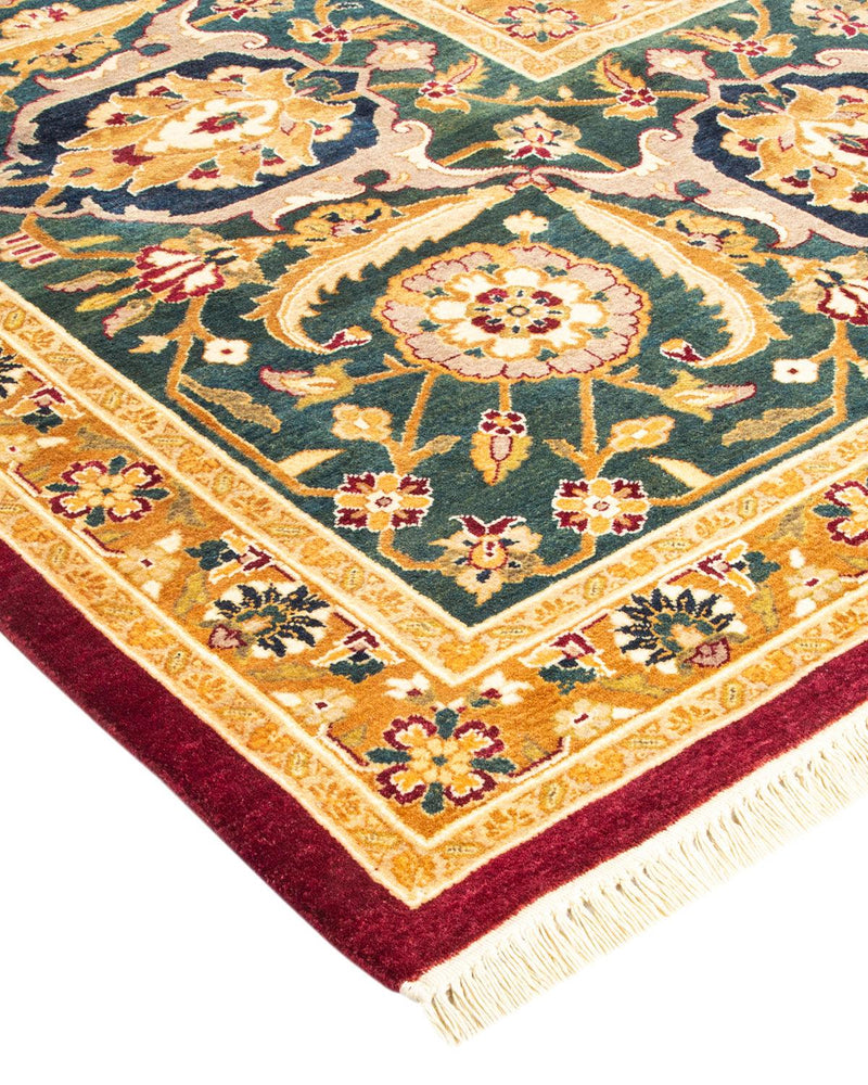 One-of-a-Kind Imported Hand-Knotted Area Rug  - Red, 8' 2" x 10' 3" - Modern Rug Importers