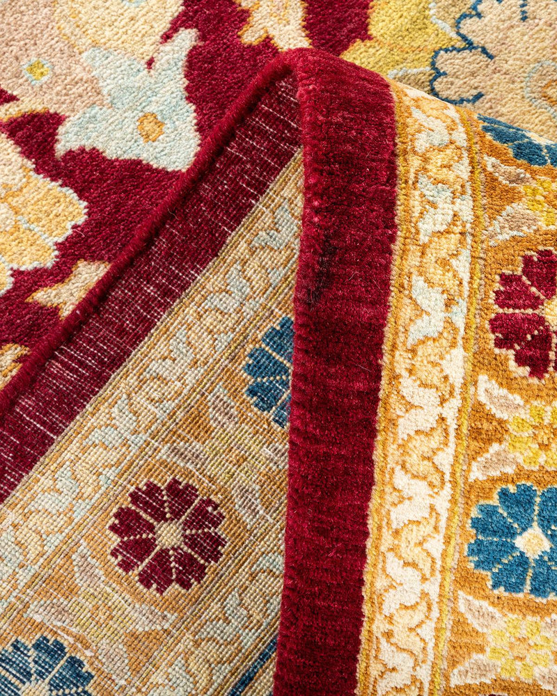 One-of-a-Kind Imported Hand-Knotted Area Rug  - Red, 8' 2" x 10' 3" - Modern Rug Importers