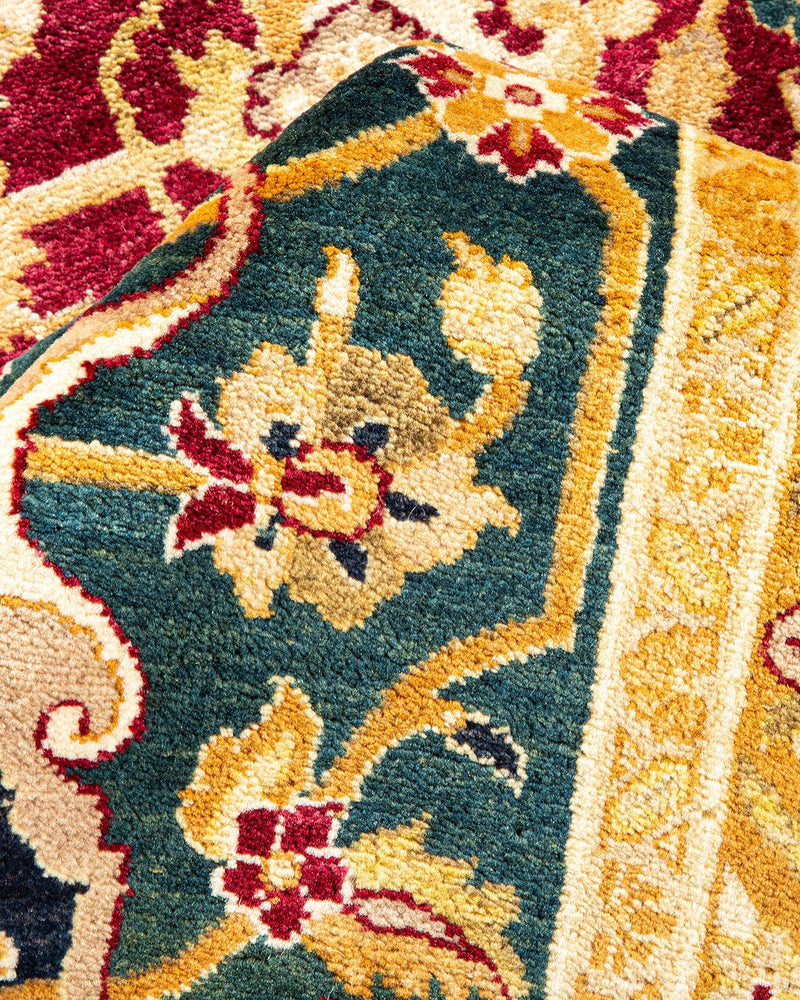 One-of-a-Kind Imported Hand-Knotted Area Rug  - Red, 8' 2" x 10' 3" - Modern Rug Importers