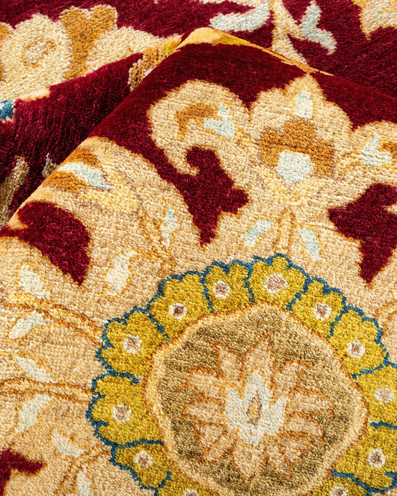 One-of-a-Kind Imported Hand-Knotted Area Rug  - Red, 8' 2" x 10' 3" - Modern Rug Importers