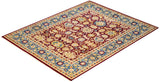 One-of-a-Kind Imported Hand-Knotted Area Rug  - Red, 8' 2" x 10' 3" - Modern Rug Importers