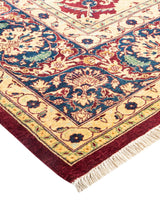 One-of-a-Kind Imported Hand-Knotted Area Rug  - Red, 8' 2" x 9' 10" - Modern Rug Importers