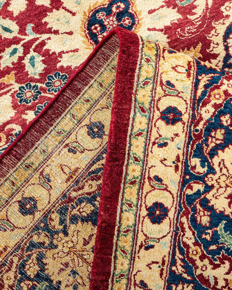 One-of-a-Kind Imported Hand-Knotted Area Rug  - Red, 8' 2" x 9' 10" - Modern Rug Importers