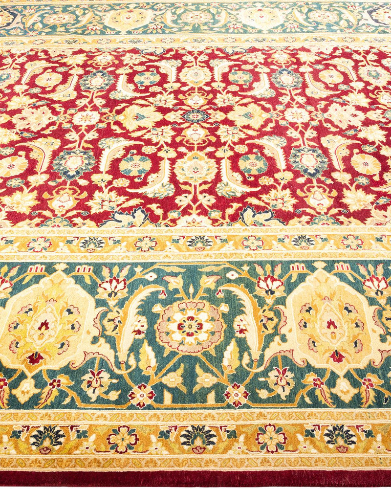 One-of-a-Kind Imported Hand-Knotted Area Rug  - Red, 8' 3" x 10' 3" - Modern Rug Importers