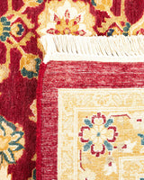 One-of-a-Kind Imported Hand-Knotted Area Rug  - Red, 8' 3" x 10' 3" - Modern Rug Importers
