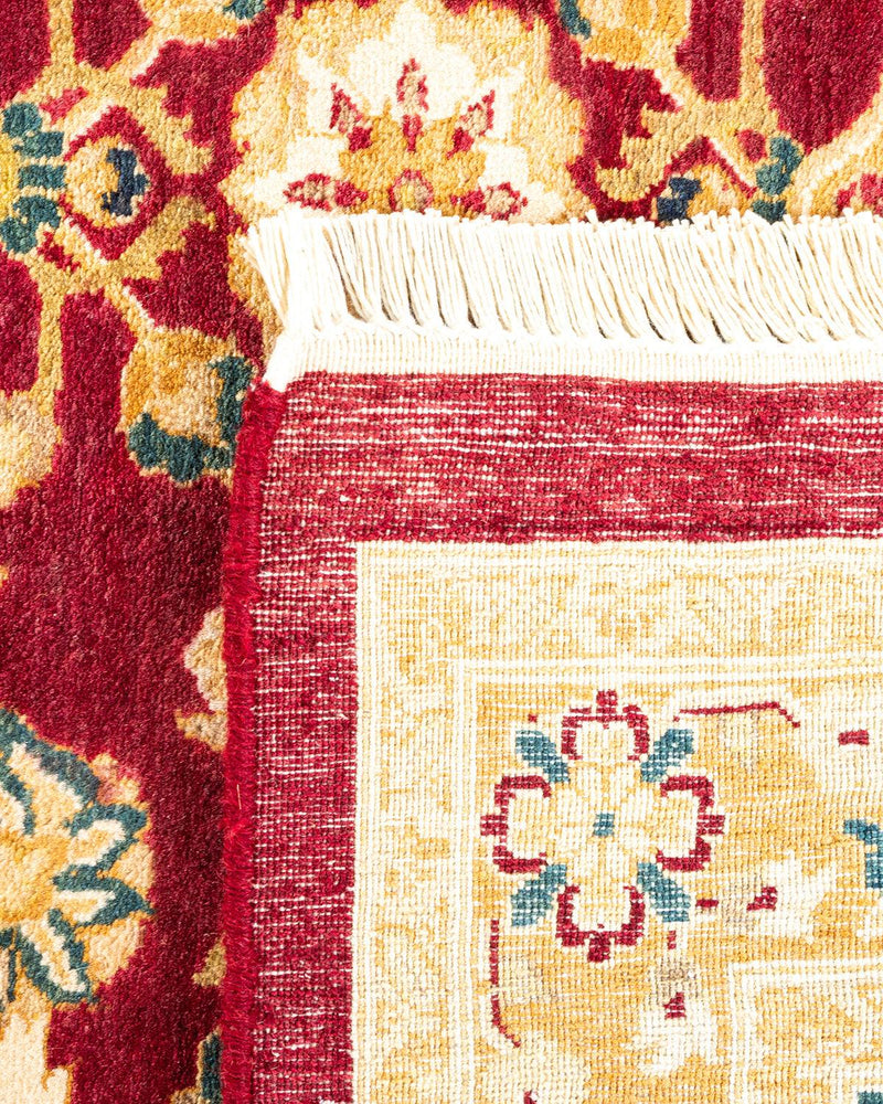 One-of-a-Kind Imported Hand-Knotted Area Rug  - Red, 8' 3" x 10' 3" - Modern Rug Importers