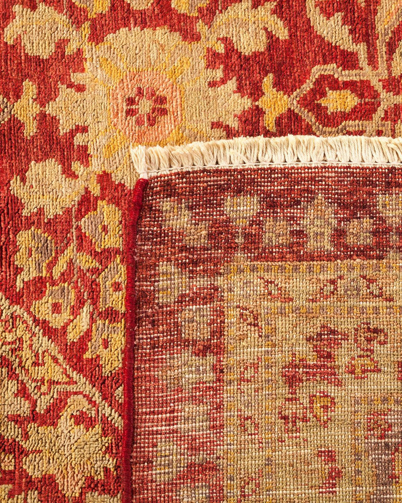 One-of-a-Kind Imported Hand-knotted Area Rug  - Red, 9' 0" x 12' 4" - Modern Rug Importers