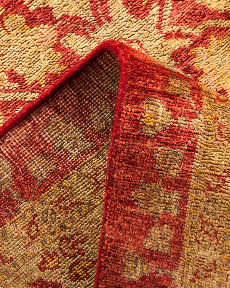 One-of-a-Kind Imported Hand-knotted Area Rug  - Red, 9' 0" x 12' 4" - Modern Rug Importers