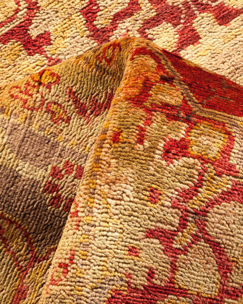One-of-a-Kind Imported Hand-knotted Area Rug  - Red, 9' 0" x 12' 4" - Modern Rug Importers